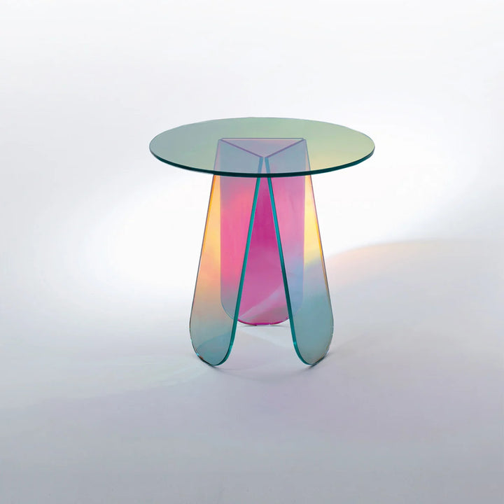 Shimmer Round Low Table Side Table Glas Italia   
