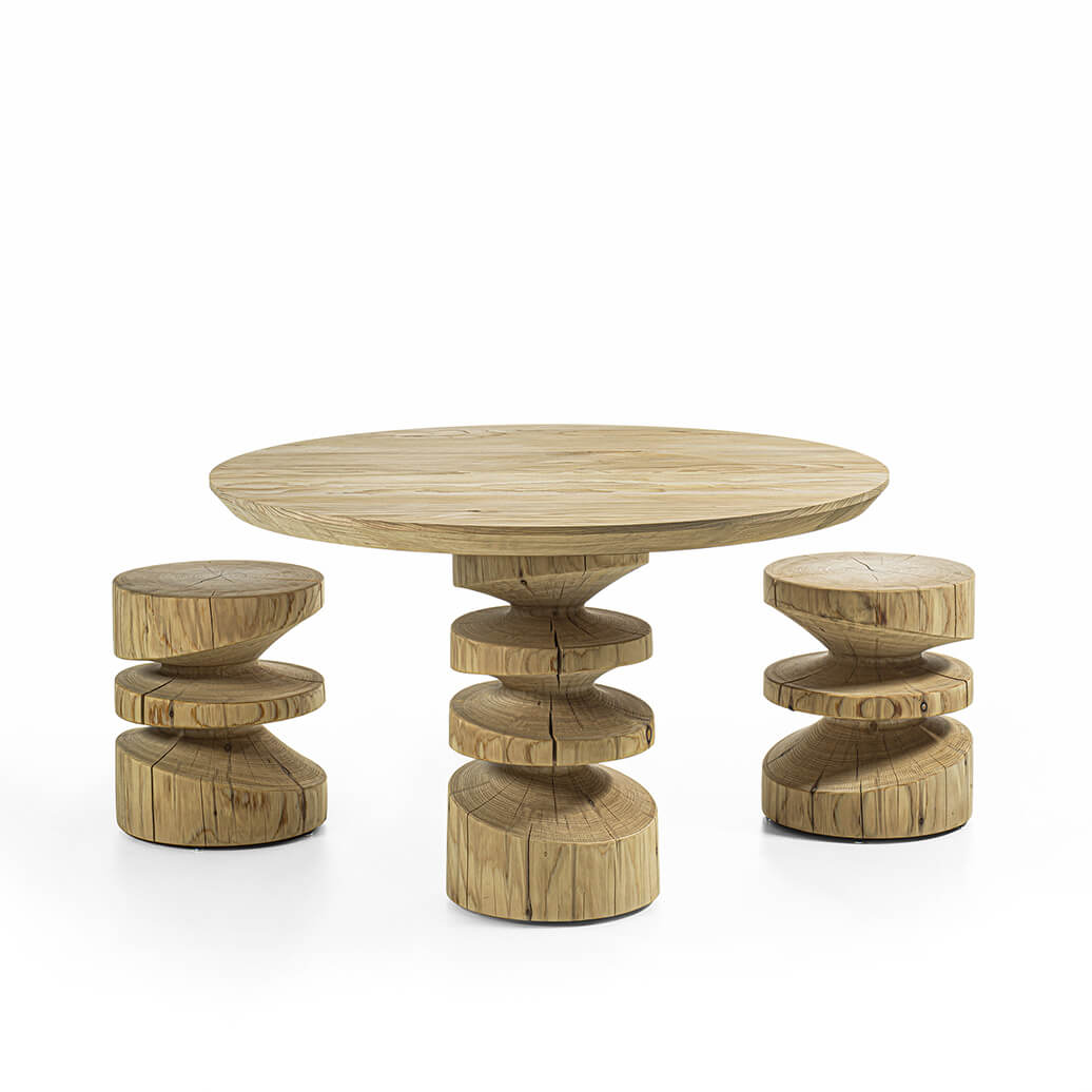 Tornado Stool Ottomans & Benches Riva 1920