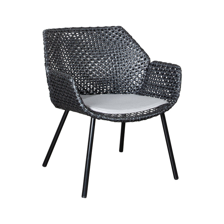 Vibe Outdoor Lounge Chair Outdoor Chairs Cane-line Light Grey Black / Graphite Cane-Line Weave