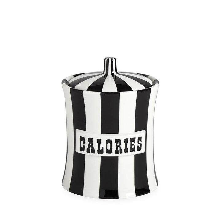 Vice Calories Canister Jonathan Adler Black and White