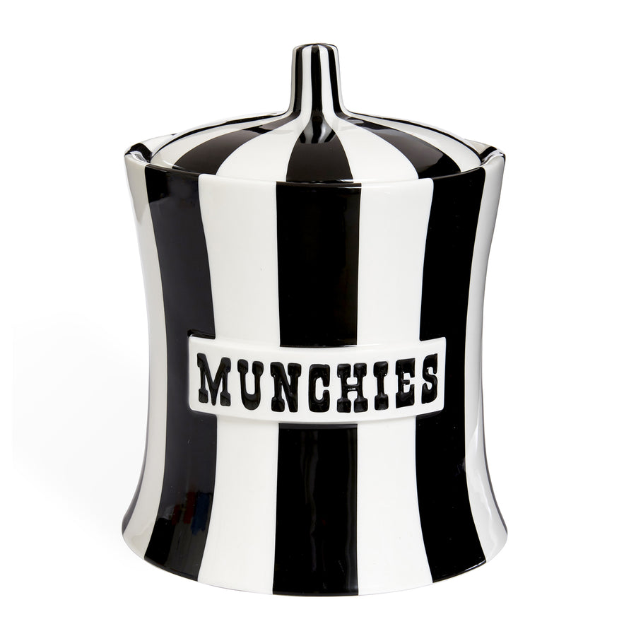 Vice Munchies Canister Jonathan Adler Black and White