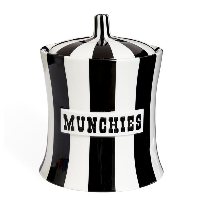 Vice Munchies Canister Jonathan Adler Black and White
