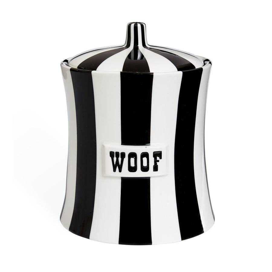 Vice Woof Canister Jonathan Adler Black and White