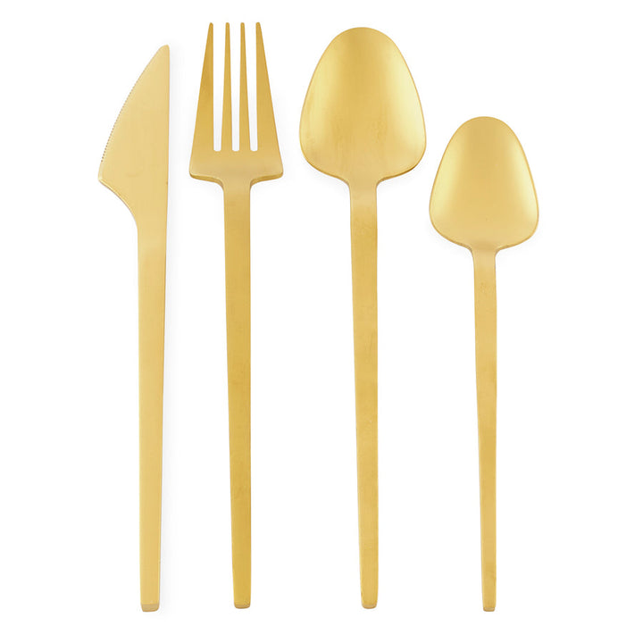 Vienna 24-Piece Flatware Set Jonathan Adler Gold