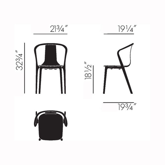 Belleville Outdoor Armchair Outdoor Chairs Vitra