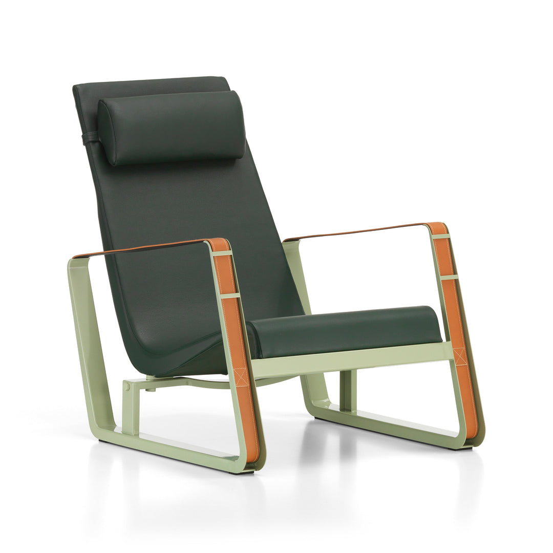 Cite Lounge Chair Chairs Vitra Grey / Jade Leather