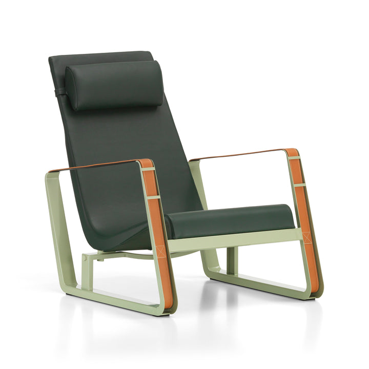 Cite Lounge Chair Chairs Vitra Grey / Jade Leather