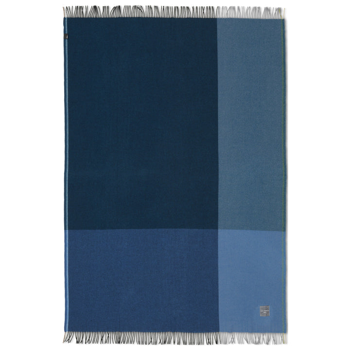 Color Block Throw Blanket Decor Vitra Black / Blue