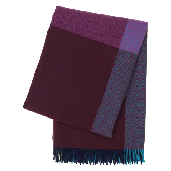 Color Block Throw Blanket Decor Vitra