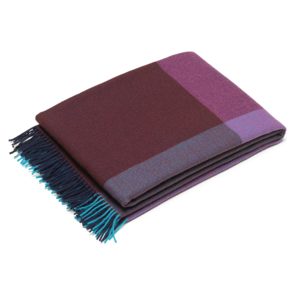 Color Block Throw Blanket Decor Vitra
