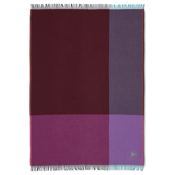Color Block Throw Blanket Decor Vitra