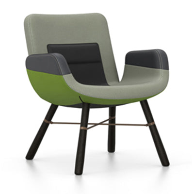 East River Chair Chairs Vitra Mix Green Dark Oak