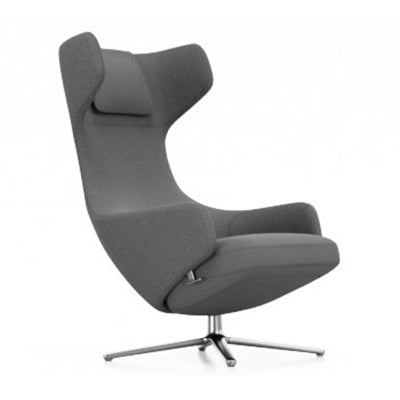Grand Repos Lounge Chair Vitra Cosy 2 Classic Grey Polished Aluminum Chair Only