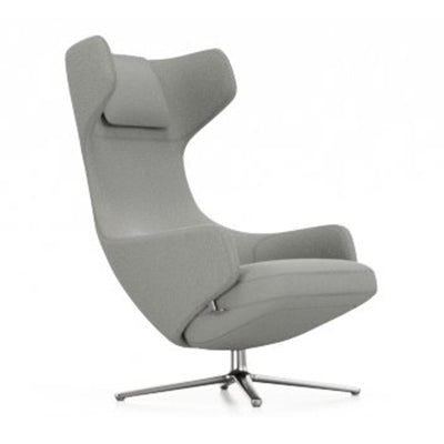 Grand Repos Lounge Chair Vitra Cosy 2 Pebble Gray Polished Aluminum Chair Only