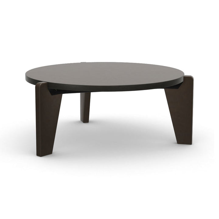 Gueridon Bas Coffee Table Tables Vitra Solid Dark Oak With Protective Varnish