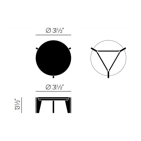 Gueridon Bas Coffee Table Tables Vitra