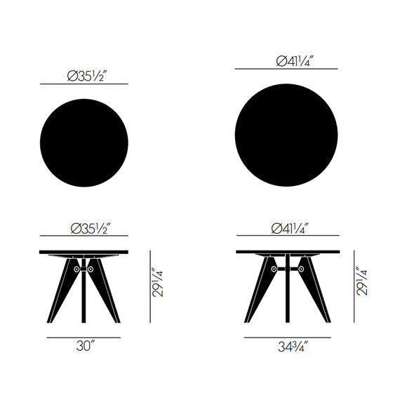 Gueridon Dining Table Tables Vitra