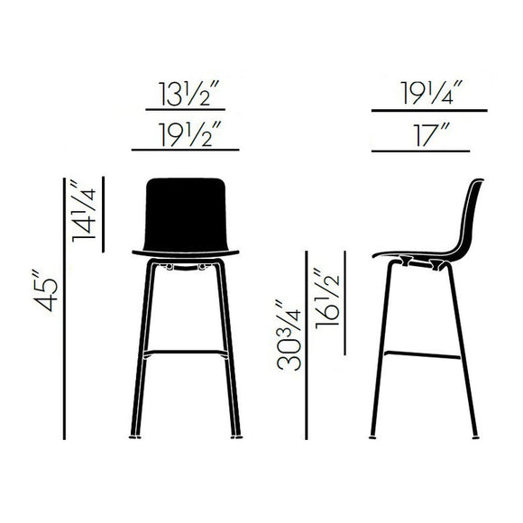 HAL Bar Stool Furniture Vitra