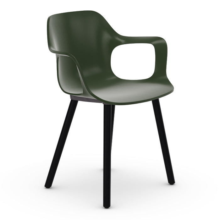 HAL Wood Armchair Chairs Vitra Ivy Dark Oak