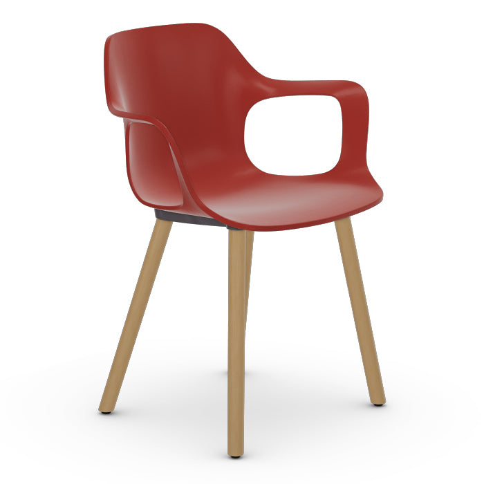 HAL Wood Armchair Chairs Vitra Brick Light Oak