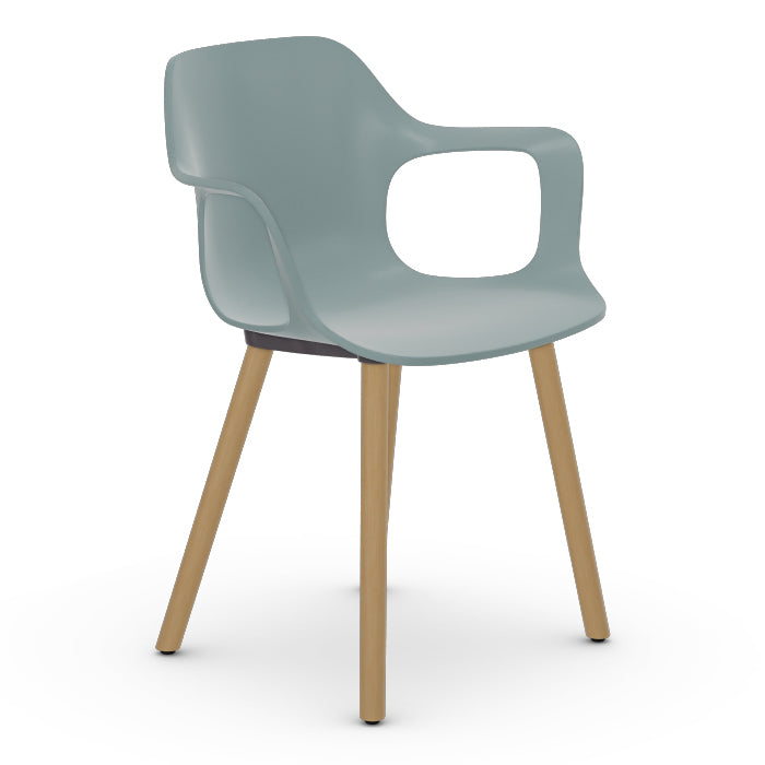 HAL Wood Armchair Chairs Vitra Ice Grey Light Oak