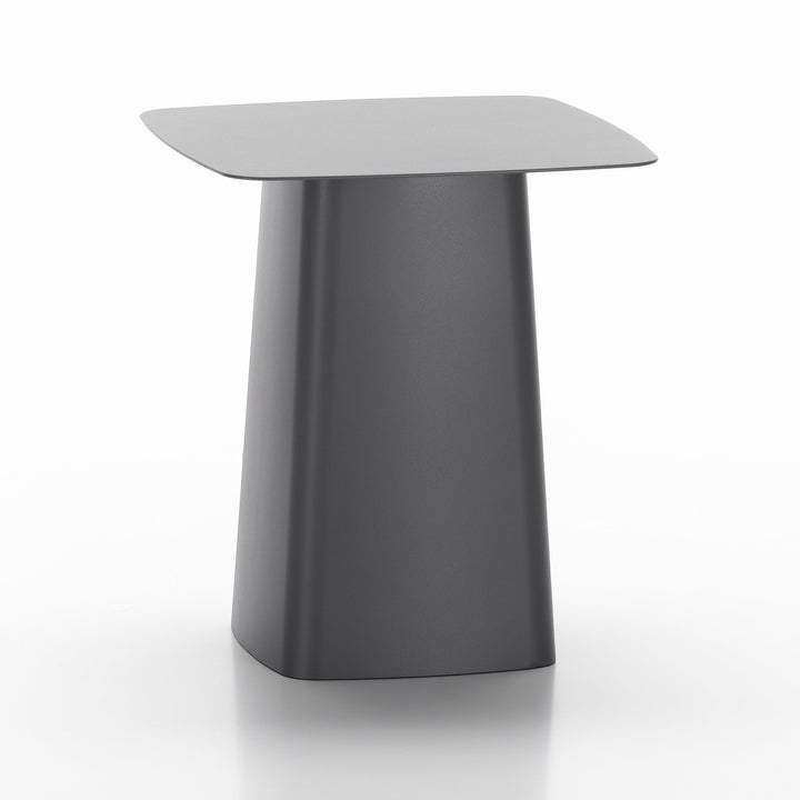 Metal Square Outdoor Side Table Outdoor Tables Vitra Dim Grey Small: 12.5 in width