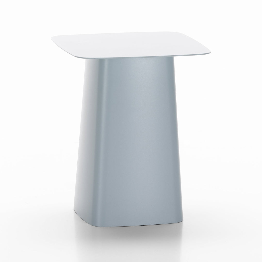 Metal Square Outdoor Side Table Outdoor Tables Vitra Ice Grey Medium: 15.75 in width