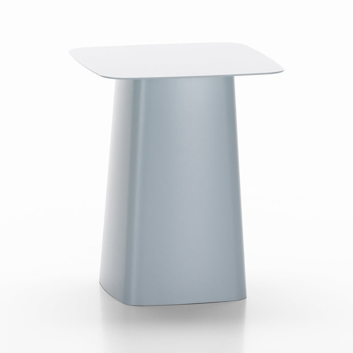 Metal Square Outdoor Side Table Outdoor Tables Vitra Ice Grey Medium: 15.75 in width