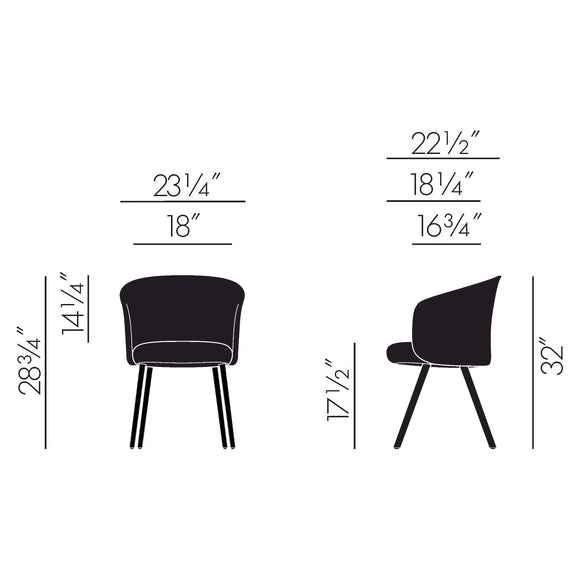Mikado Dining Arm Chair Chairs Vitra