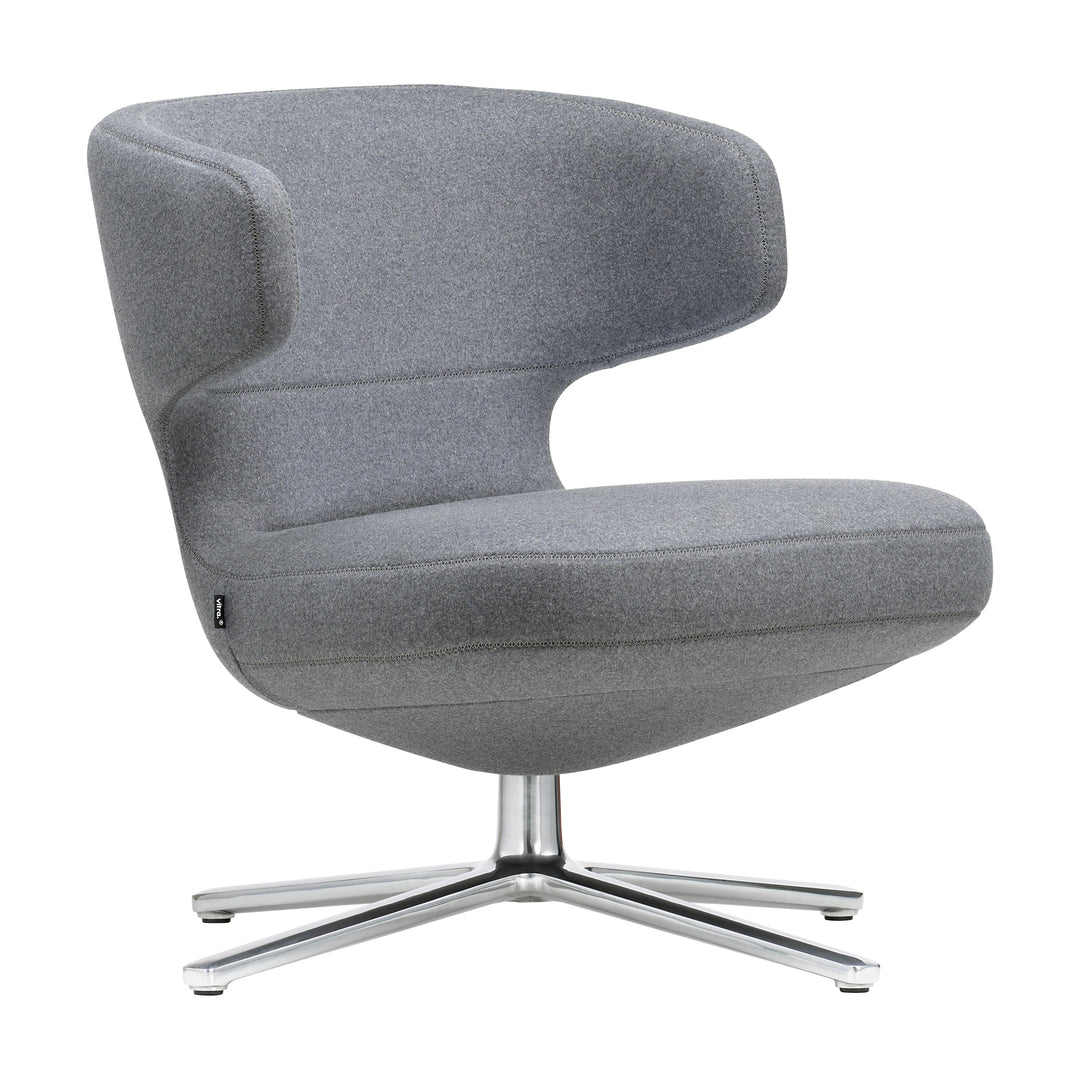 Petit Repos Swivel Lounge Chair Chairs Vitra Cosy 2 Classic Grey