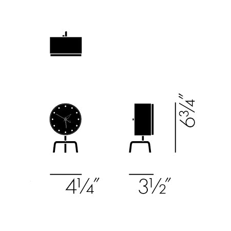 Tripod Clock Vitra