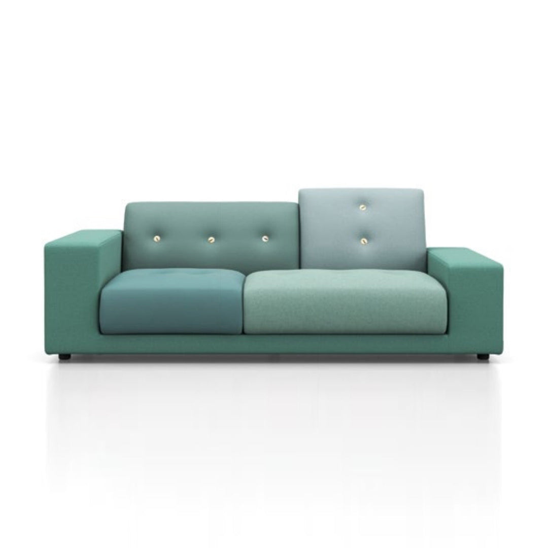 Polder Compact Sofa Sofas Vitra The Sea Greens Low Armrest Right