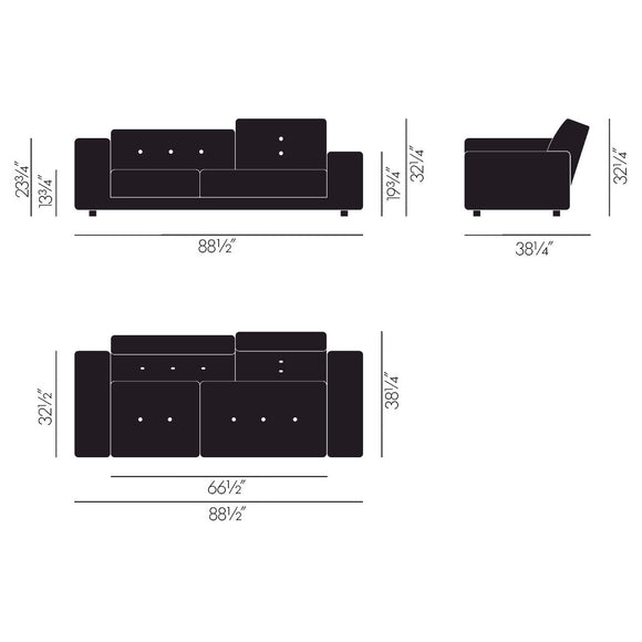 Polder Compact Sofa Sofas Vitra