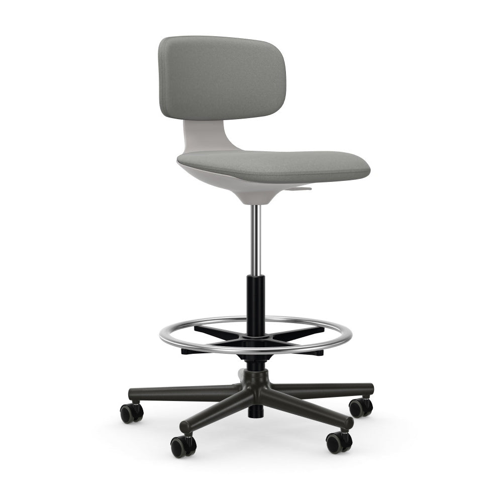 Rookie High Stool Chairs Vitra Plano Cream White / Sierra Grey