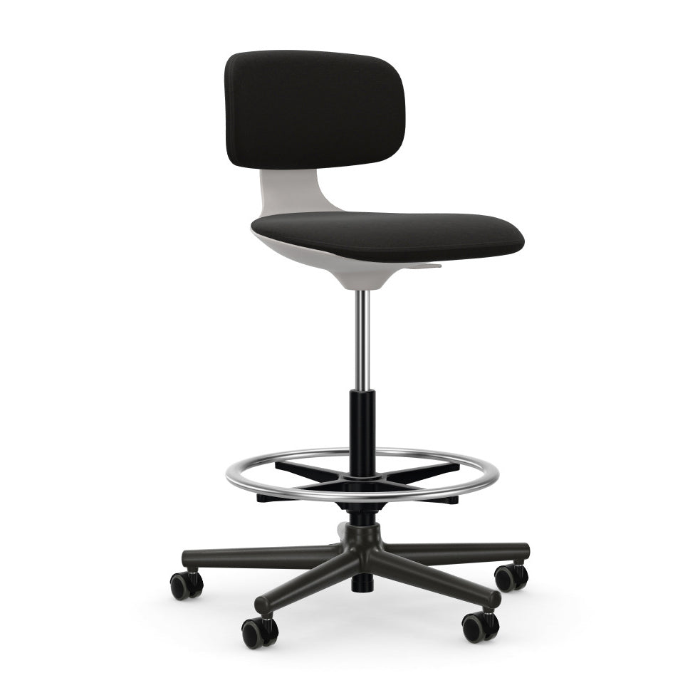 Rookie High Stool Chairs Vitra Plano Nero