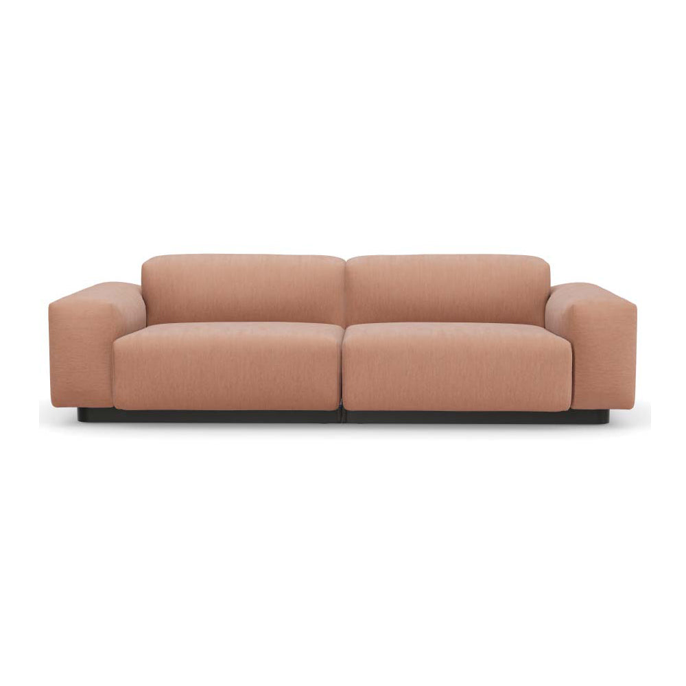 Soft Modular 2-Seater Sofa Sofas Vitra Iroko 2 Salmon Low: 20.25 in height
