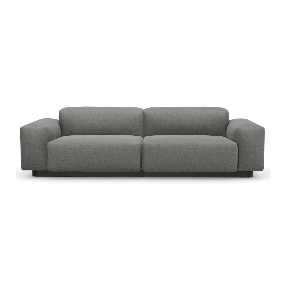 Soft Modular 2-Seater Sofa Sofas Vitra Savana Sierra Gray Melange Low: 20.25 in height