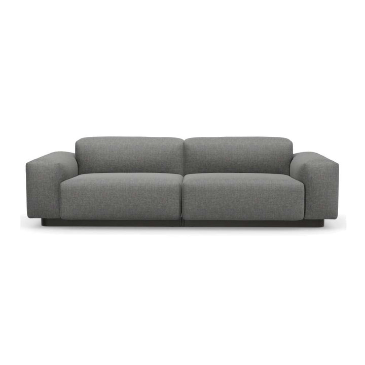 Soft Modular 2-Seater Sofa Sofas Vitra Savana Sierra Gray Melange Low: 20.25 in height