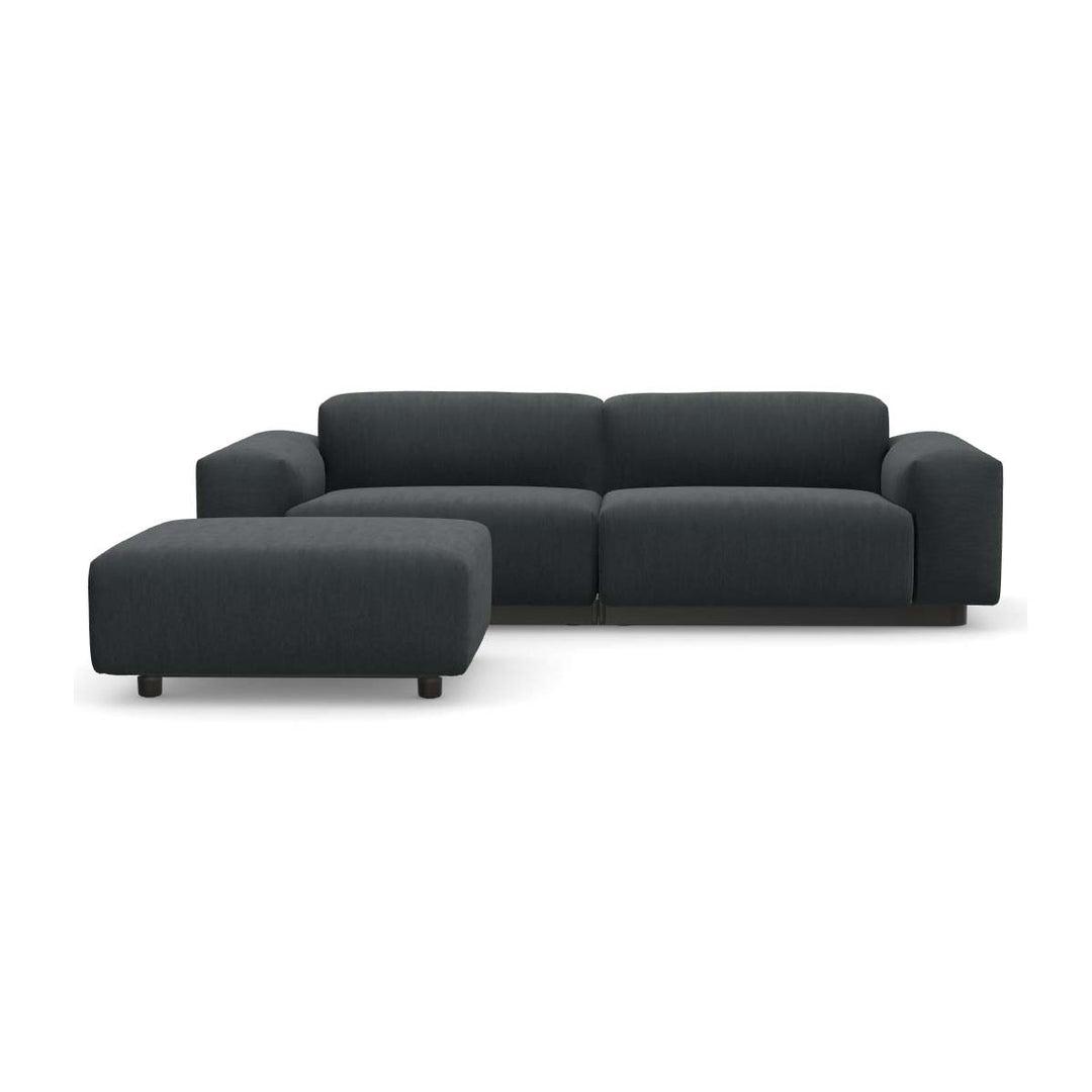 Soft Modular 2-Seater Sofa with Ottoman Sofas Vitra Iroko 2 Dark Gray Low: 20.25 in height