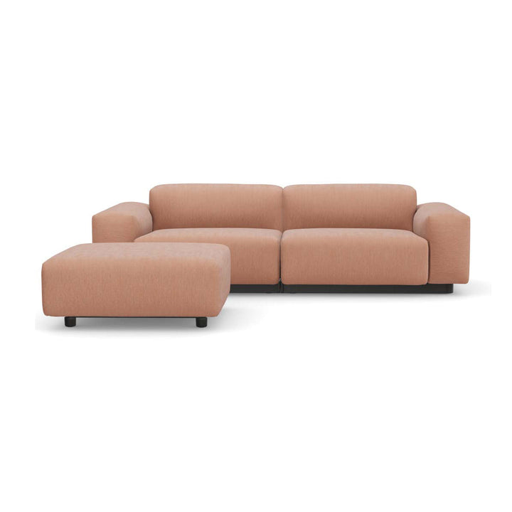 Soft Modular 2-Seater Sofa with Ottoman Sofas Vitra Iroko 2 Salmon Low: 20.25 in height