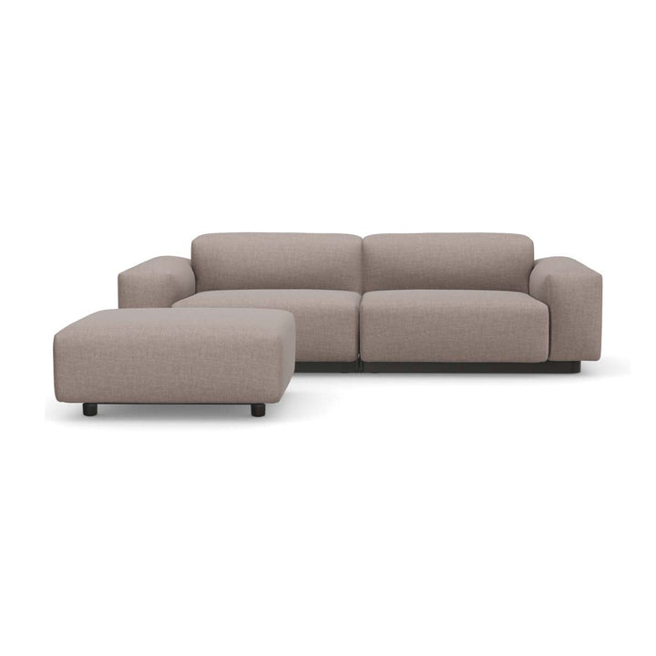 Soft Modular 2-Seater Sofa with Ottoman Sofas Vitra Savana Mauve Melange Low: 20.25 in height
