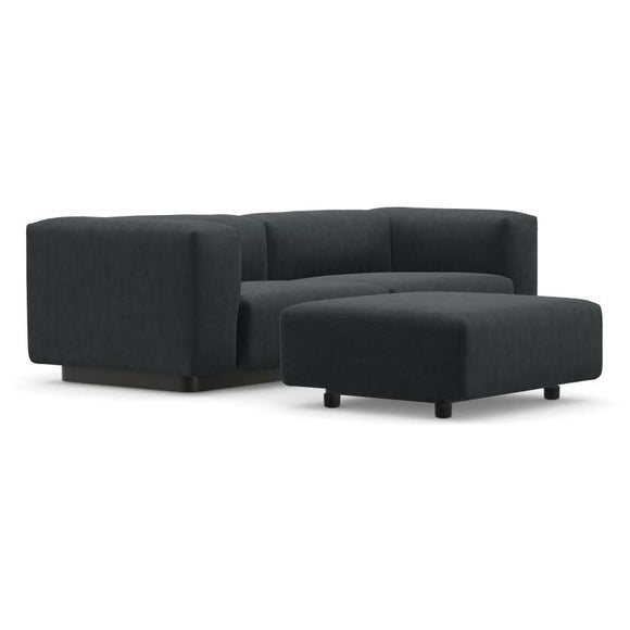 Soft Modular 2-Seater Sofa with Ottoman Sofas Vitra
