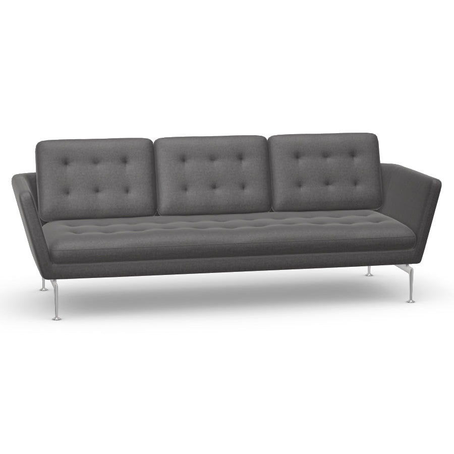 Suita 3-Seater Sofa with Tufted Cushions Sofas Vitra Cosy 2 Classic Grey Polished Aluminum Sofa Only
