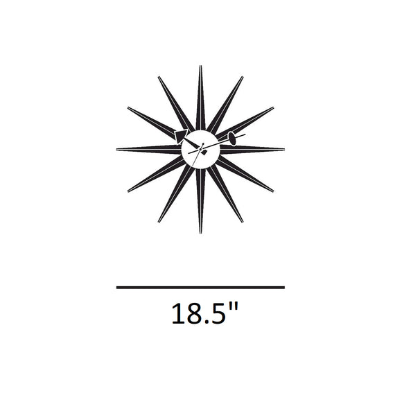 Sunburst Wall Clock Wall Clocks Vitra