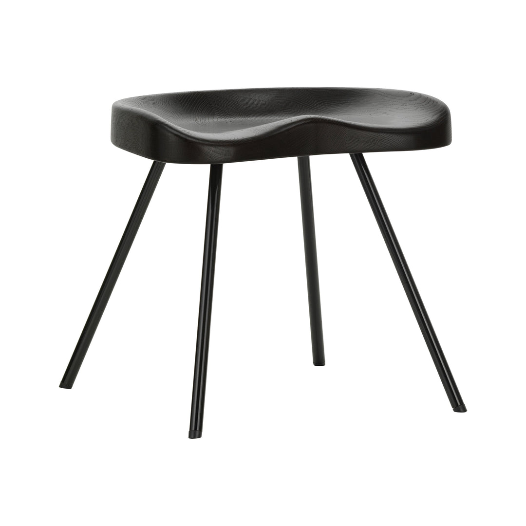 Tabouret 307 Stool Table & Bar Stools Vitra Solid Dark Oak Deep Black