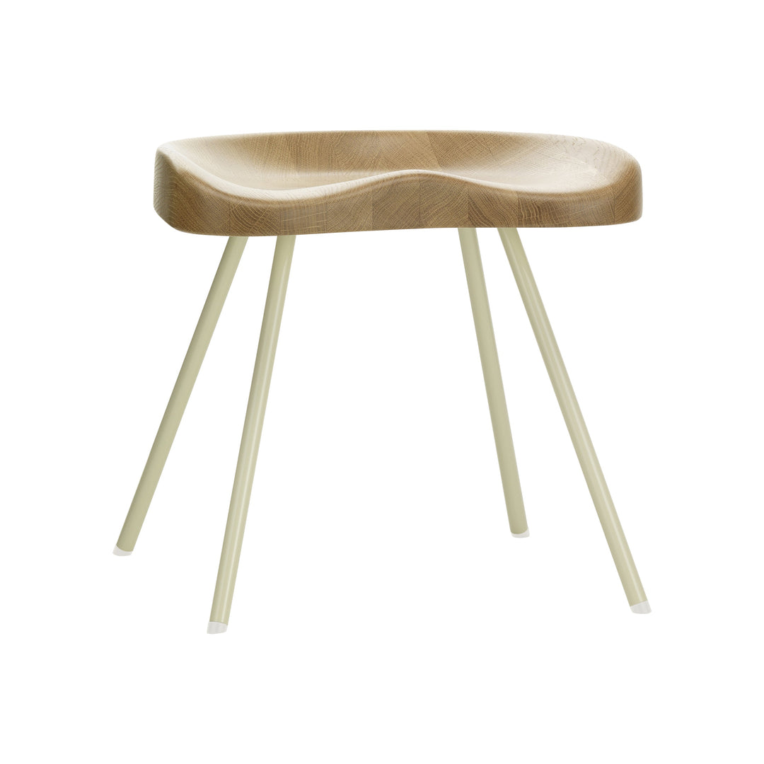 Tabouret 307 Stool Table & Bar Stools Vitra Solid Natural Oak Deep Black
