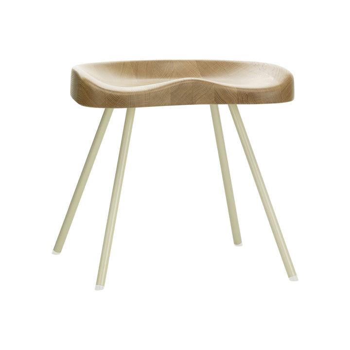 Tabouret 307 Stool Table & Bar Stools Vitra Solid Natural Oak Deep Black