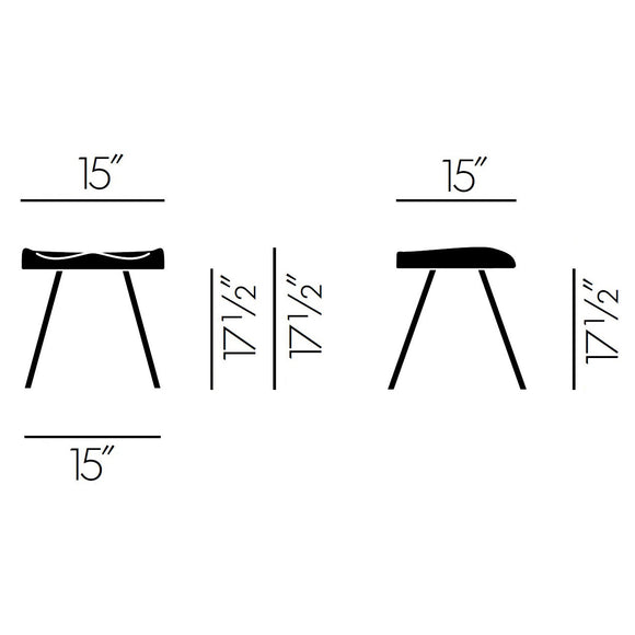 Tabouret 307 Stool Table & Bar Stools Vitra