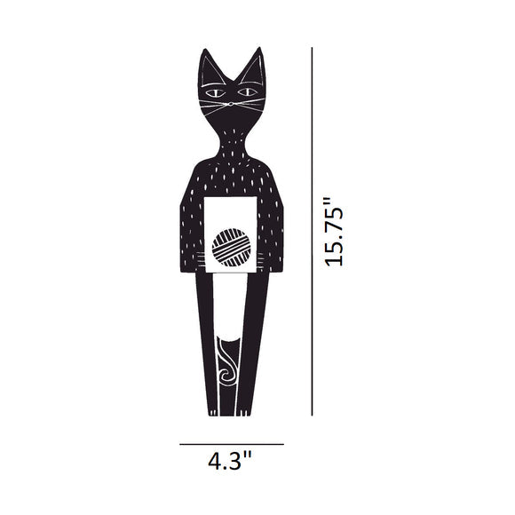 Wooden Doll Cat Figurines Vitra