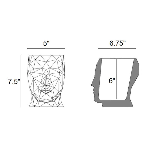 Adan Nano Glossy Planter Outdoor Vondom   